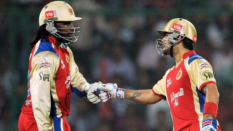 Chris Gayle Virat Kohli 