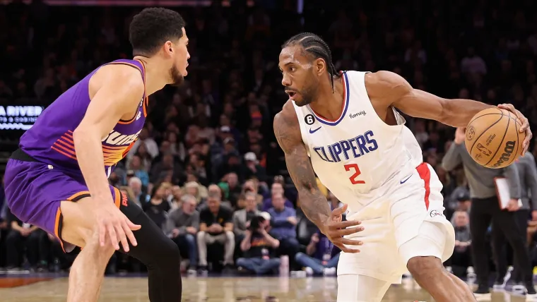 Devin Booker and Kawhi Leonard