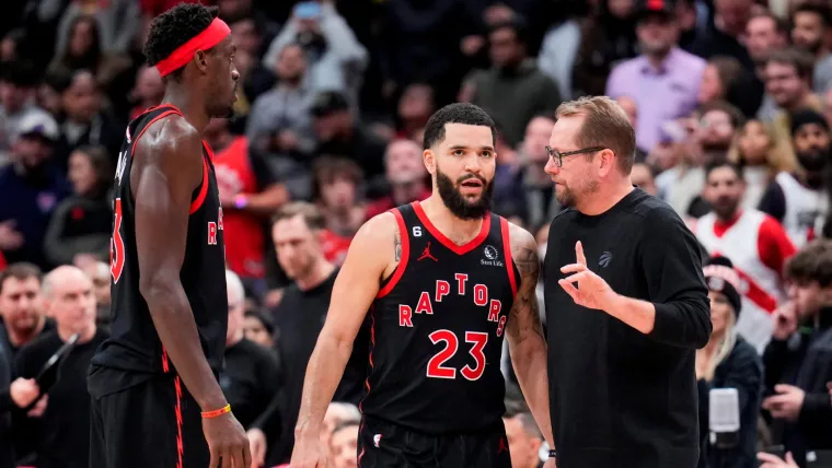 Pascal Siakam, Fred VanVleet, Nick Nurse