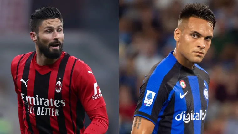 Olivier Giroud and Lautaro Martinez