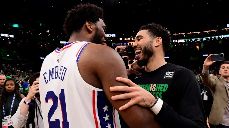 Joel Embiid Philadelphia 76ers Jayson Tatum Boston Celtics