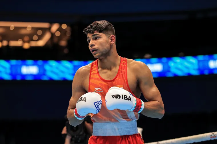 Nishant Dev in Action boxing India