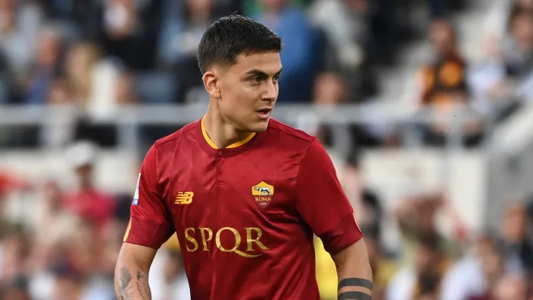 Paulo Dybala of Roma with SPQR shirt