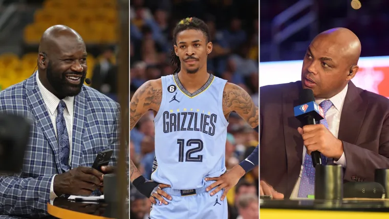 Shaquille O'Neal Ja Morant Charles Barkley