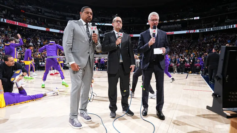 Mark Jackson, Jeff Van Gundy and Mike Breen