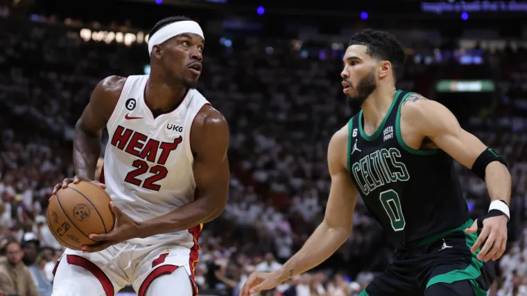 Jimmy Butler and Jayson Tatum