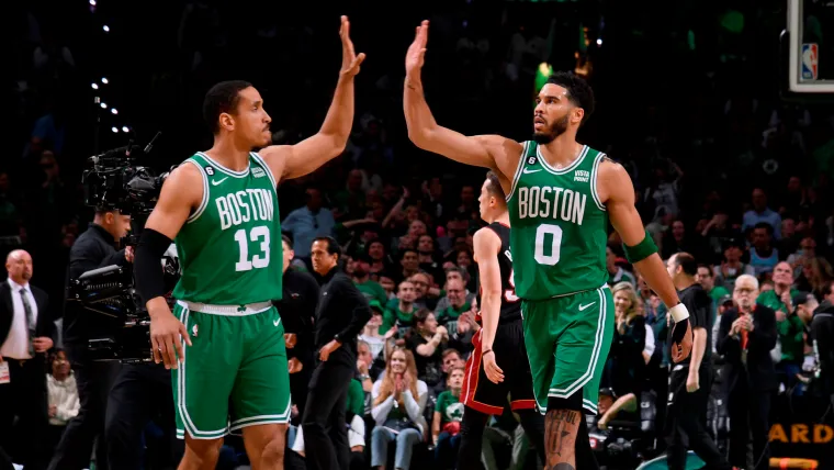 Malcolm Brogdon and Jayson Tatum