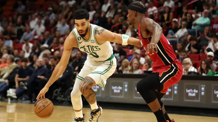 Jayson Tatum and Jimmy Butler