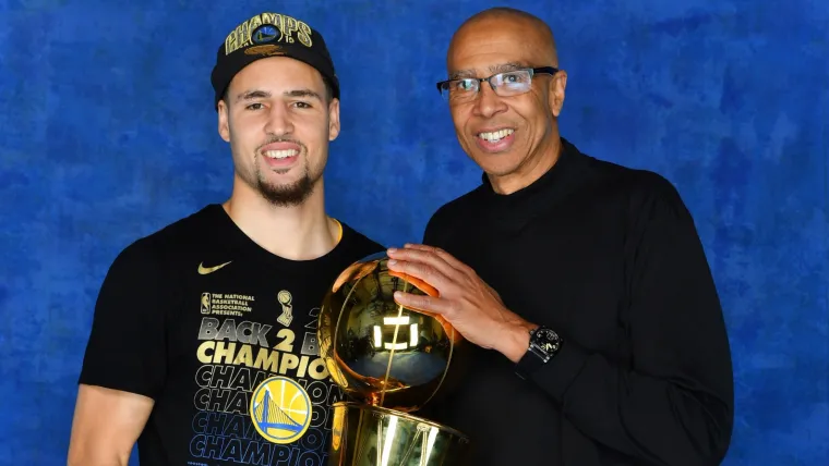 Klay Thompson, Mychal Thompson 05012023