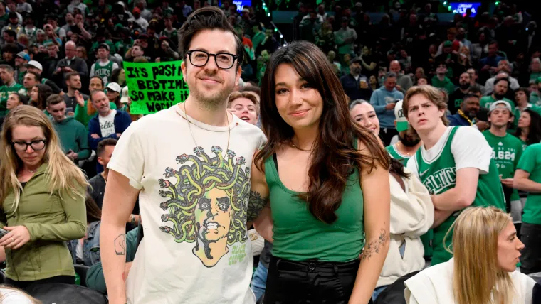 Christopher Mintz-Plasse attends Celtics Game 5 win, 05252023