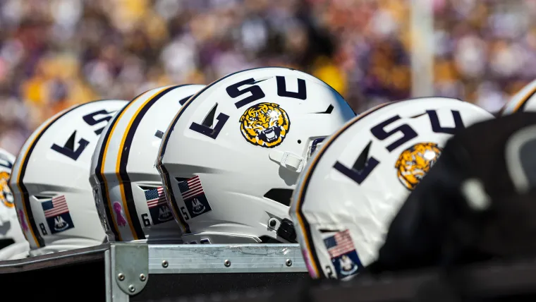 LSU helmets