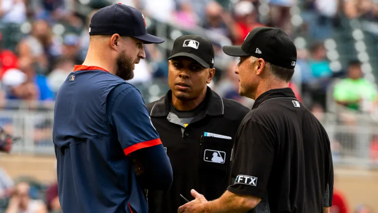 MLB umpires and Rocco Baldelli