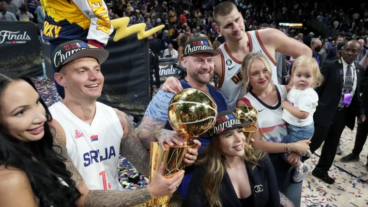 Nikola Jokic and his family