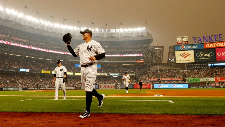 Yankee Stadium smoke