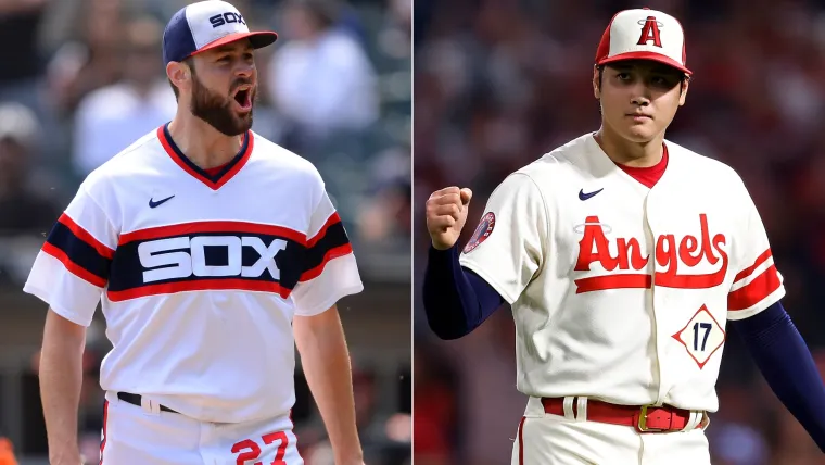 Lucas Giolito (left) and Shohei Ohtani (right)