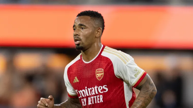 Gabriel Jesus of Arsenal in 2023 presesason