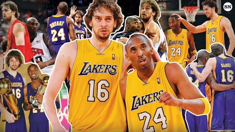 Pau Gasol and Kobe Bryant