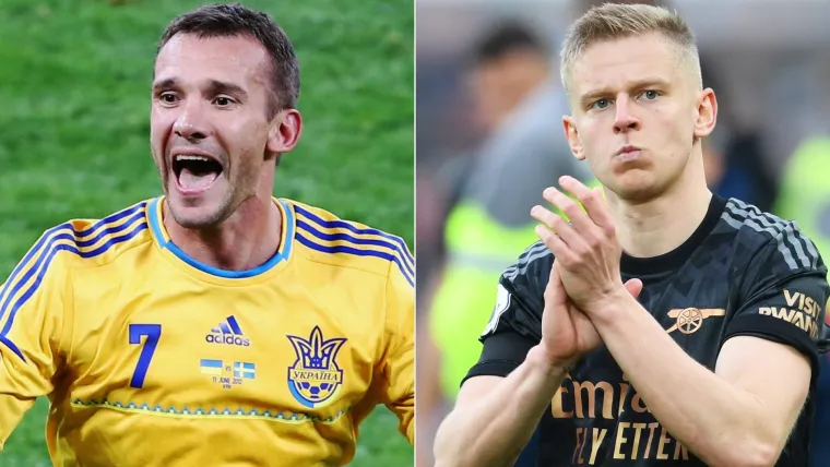 Andriy Shevchenko and Oleksandr Zinchenko