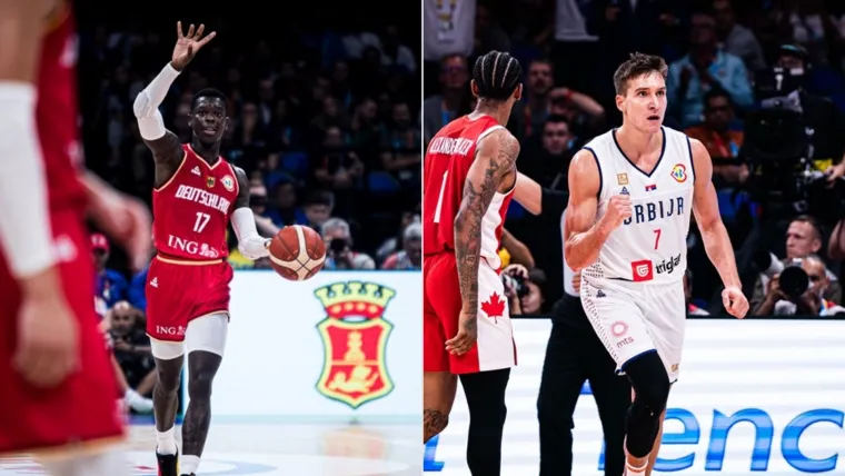 Dennis Schroder Bogdan Bogdanovic Germany Serbia