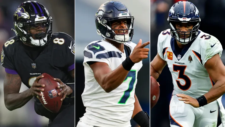 Lamar Jackson, Geno Smith, Russell Wilson