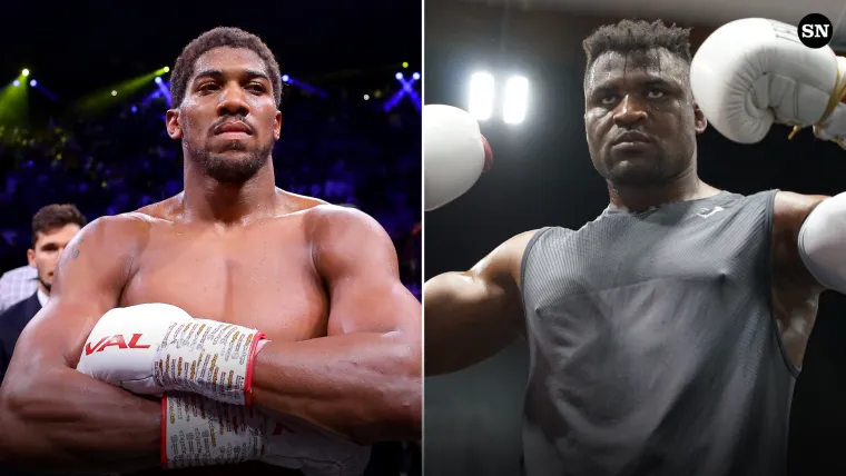 Anthony Joshua and potential foe Francis Ngannou