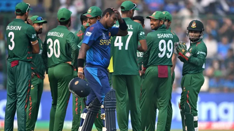 Angelo Mathews Sri Lanka vs Bangladesh Timed Out