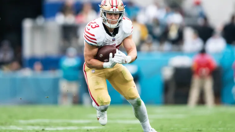 Buccaneers vs. 49ers odds, props, predictions: McCaffrey will end San Francisco's road surge