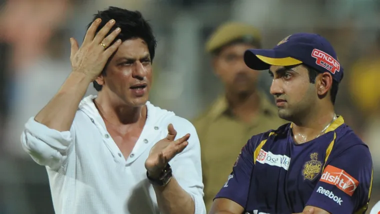 Shah Rukh Khan and Gautam Gambhir