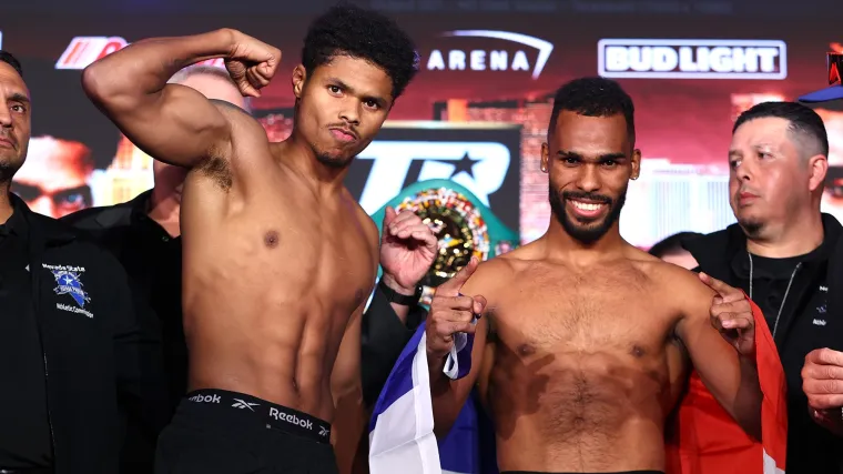 Shakur Stevenson weighs in with Edwin De Los Santos