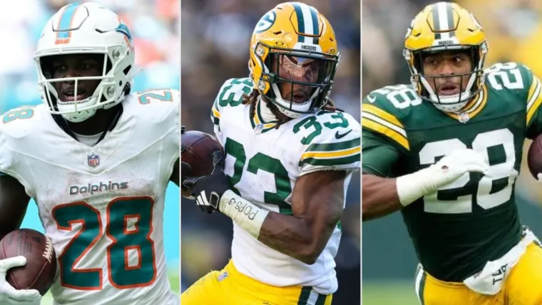 De'Von Achane, Aaron Jones, AJ Dillon