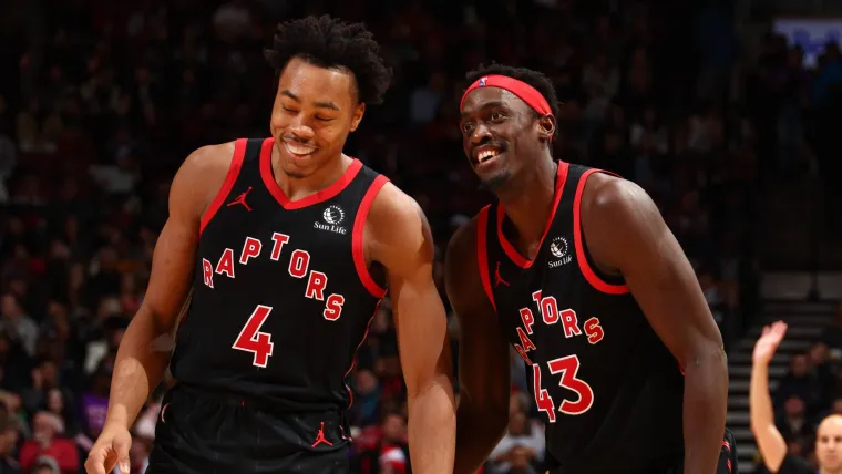 Scottie Barnes and Pascal Siakam