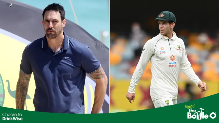 Mitch Johnson and Tim Paine