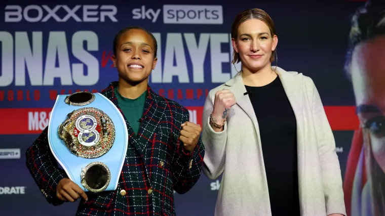 Natasha Jonas and Mikaela Mayer fight on January 20