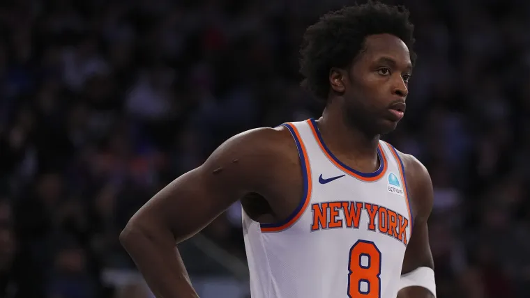 OG Anunoby in a Knicks uniform