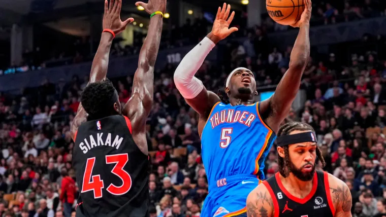 Pascal Siakam and Lu Dort