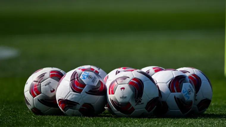 A photo of footballs at the AFC Asian Cup