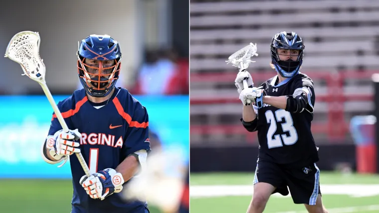 Virginia's Connor Shellenberger and Johns Hopkins' Jacob Angelus