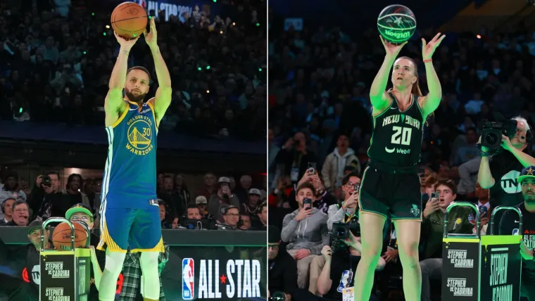 Stephen Curry and Sabrina Ionescu