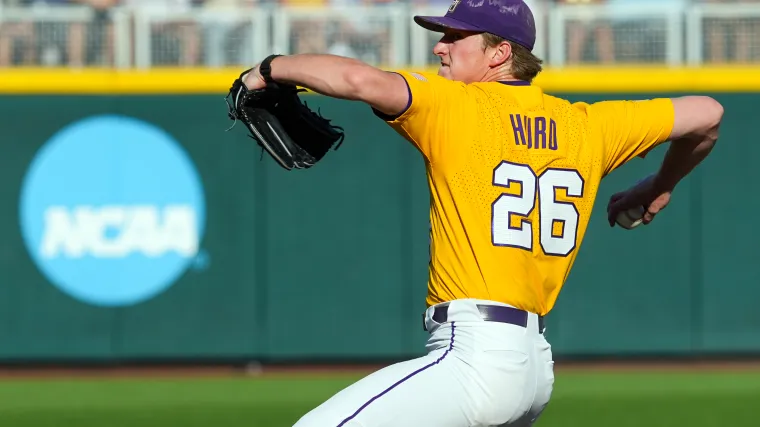 LSU starting pitcher Thatcher Hurd