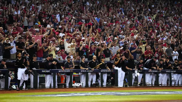 MLB fans at Chase Field in Arizona