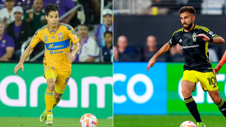 Diego Lainez Tigres vs Diego Rossi Columbus Crew Concachampions 2024