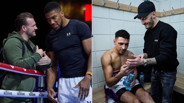 Ben Davison, Anthony Joshua, Jordan Gill and Leigh Wood