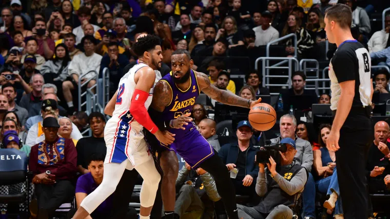 LeBron James Los Angeles Lakers Philadelphia 76ers