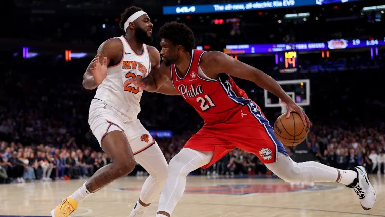 Joel Embiid and Mitchell Robinson