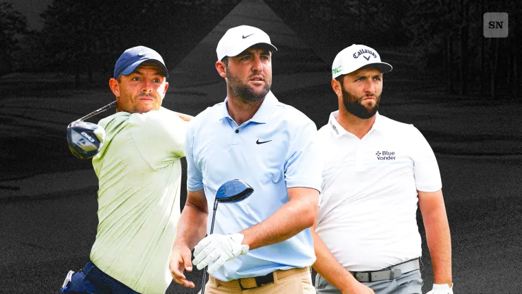 Rory McIlroy, Scottie Scheffler and Jon Rahm