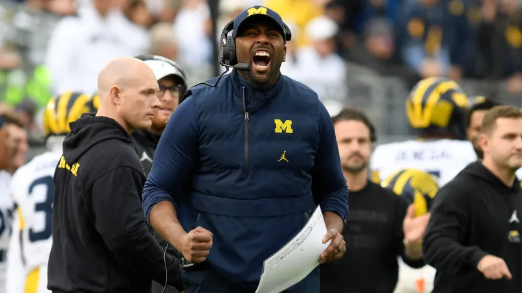 Michigan football coach Sherrone Moore