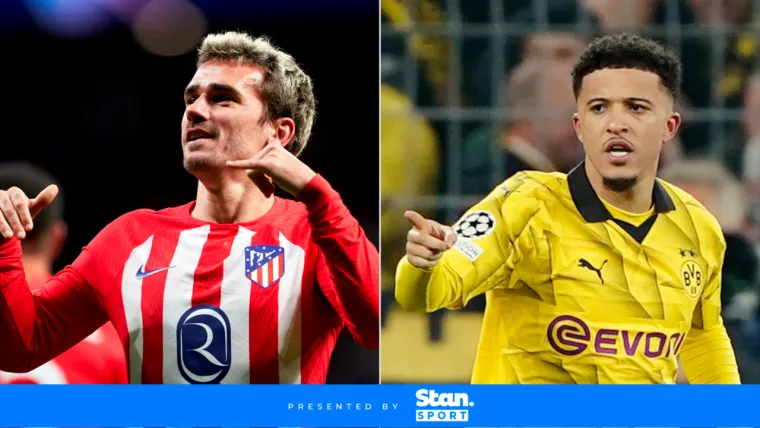 Antoine Griezmann (Atletico Madrid), Jadon Sancho (Dortmund) 040920244