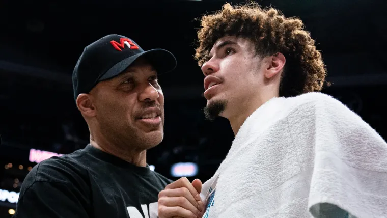 LaVar Ball, LaMelo Ball 04032024