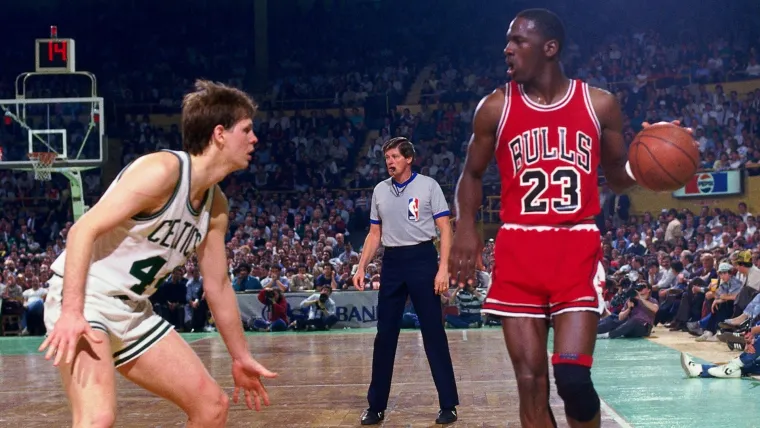 Danny Ainge, Michael Jordan 04162024