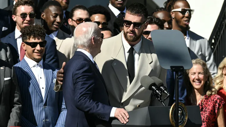 Travis Kelce, Joe Biden